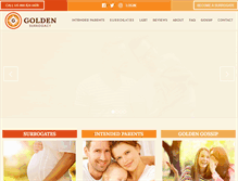 Tablet Screenshot of goldensurrogacy.com